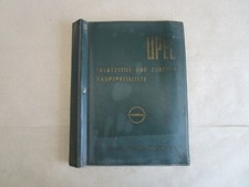 Opel Rekord B A P2 Preisliste