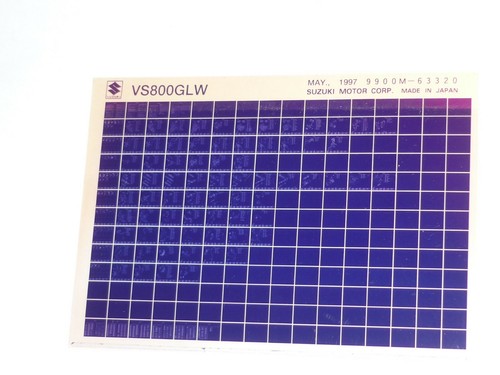 Suzuki vs800 glw microfiche - glw,