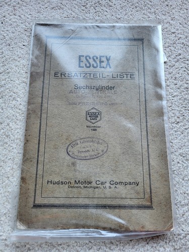 Essex 1925 ersatzteil - 1925, katalog